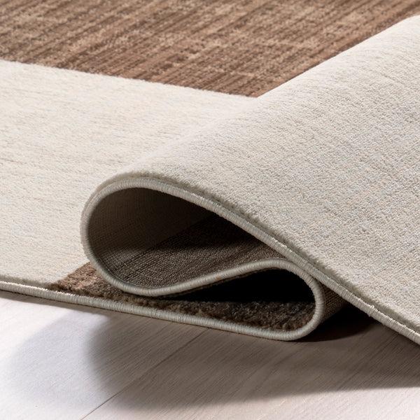 Nuloom Aspen Checkerboard Fringed Area Rug Brown