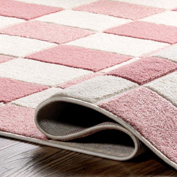 Nuloom Aubrey Checkered Kids Area Rug Pink