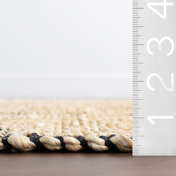 Nuloom Aubriella Striped Jute Area Rug Natural