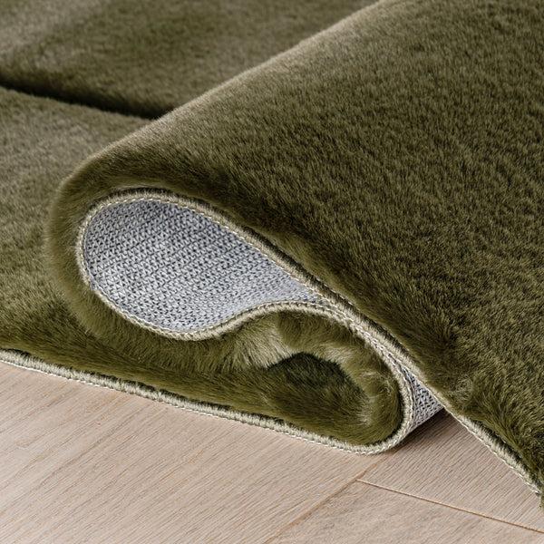 Nuloom Nuloom Auralyn Solid Cloud Washable Area Rug Green