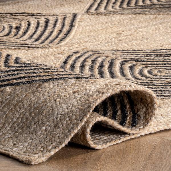 Nuloom Axel Diamond Jute Area Rug Natural