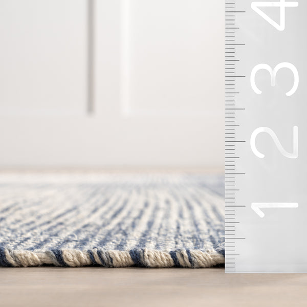 Nuloom Aya Cotton Plaid Area Rug Blue