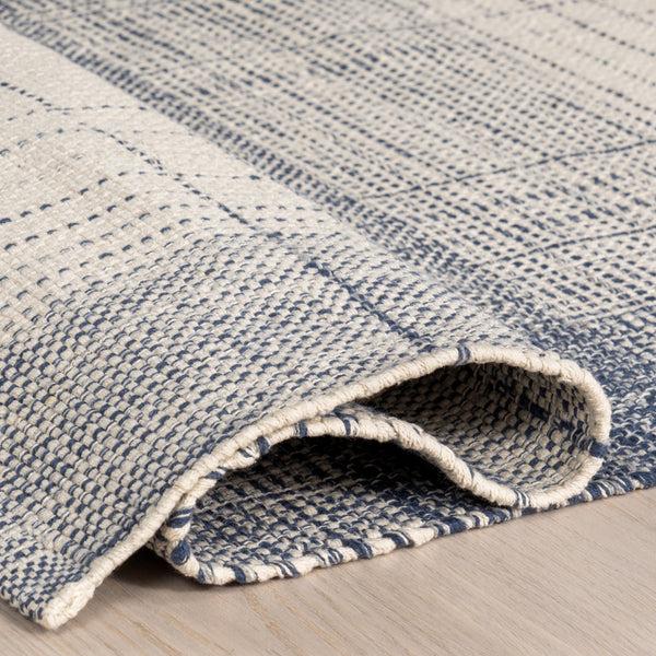 Nuloom Aya Cotton Plaid Area Rug Blue