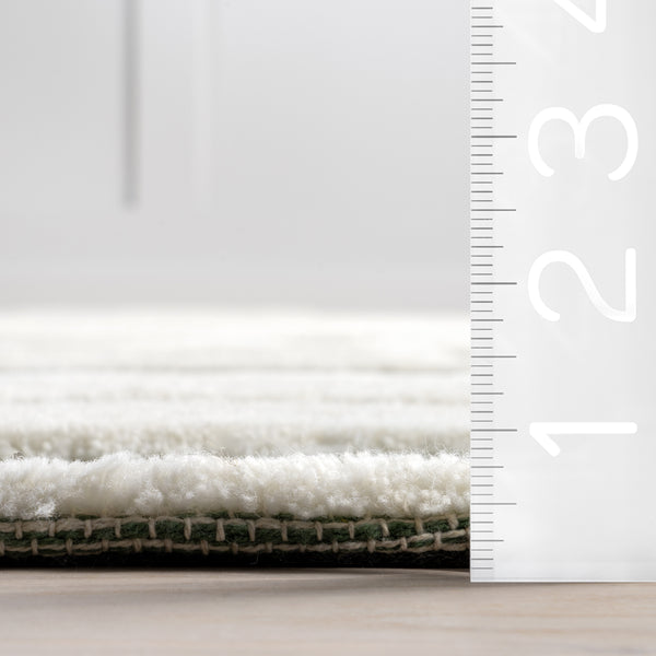 Nuloom Babai New Zealand Wool Area Rug Green
