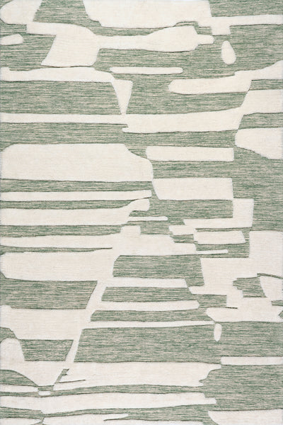 nuloom Babai New Zealand Wool Area Rug Green