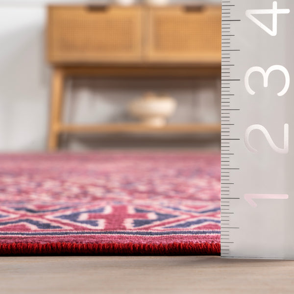 Nuloom Bagmati Machine Washable Area Rug Pink