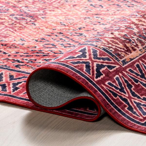 Nuloom Bagmati Machine Washable Area Rug Pink