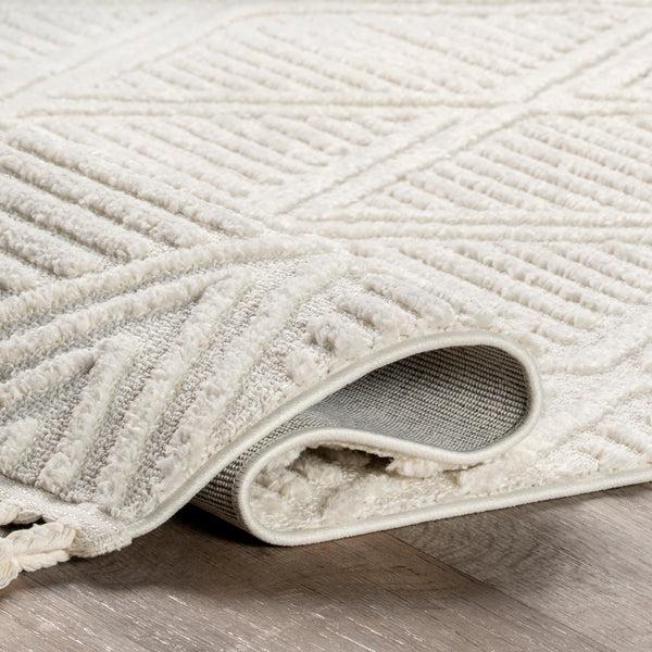 Nuloom Balboa Textured Tile Area Rug Ivory