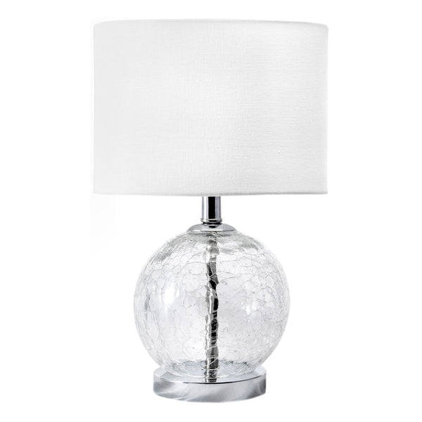 nuloom Baltic 22" Glass Table Lamp Silver