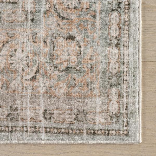 Nuloom Nuloom Barilas Bordered Traditional Washable Area Rug Beige