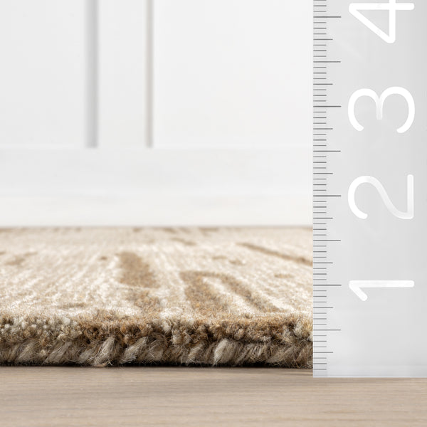 Nuloom Barun Wool Area Rug Beige