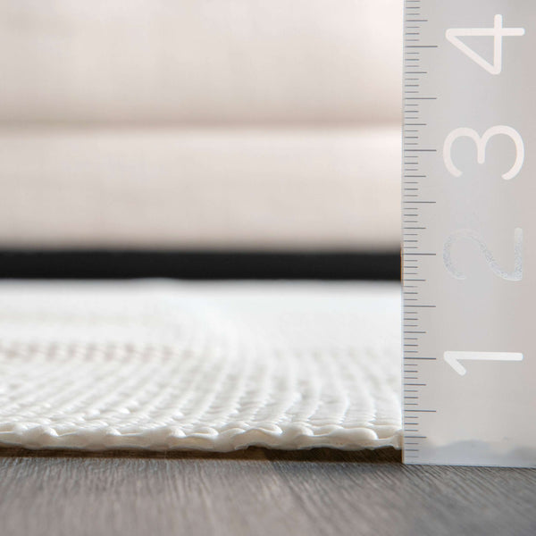 Nuloom Beaded Comfort Grip Off White