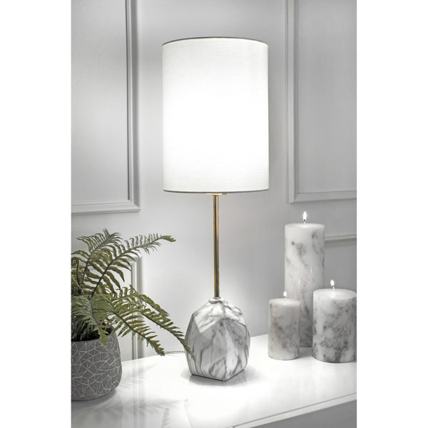 Nuloom Bellevue 27" Ceramic Table Lamp Marble