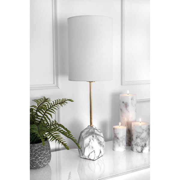 Nuloom Bellevue 27" Ceramic Table Lamp Marble