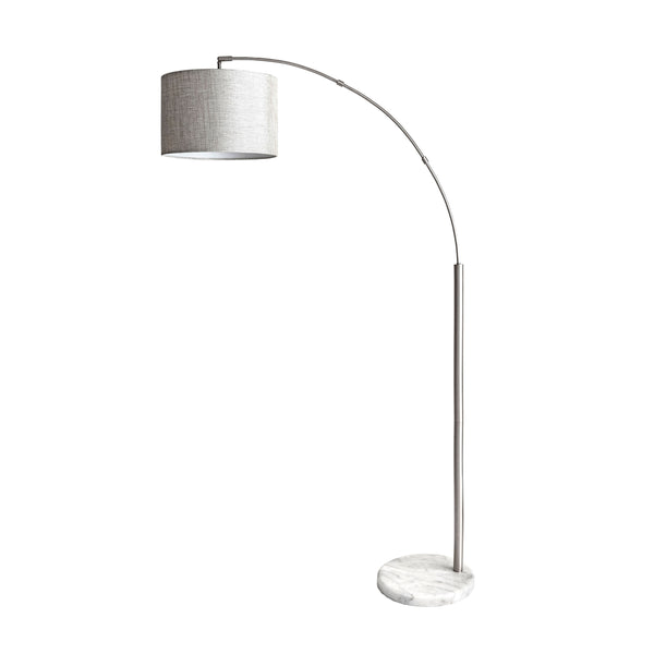 Nuloom Belton 69" Marble Floor Lamp Silver