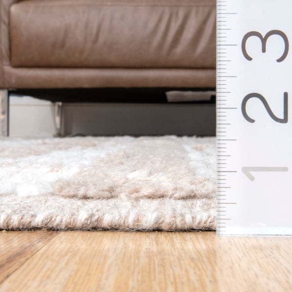 Nuloom Bing Shag Area Rug Beige