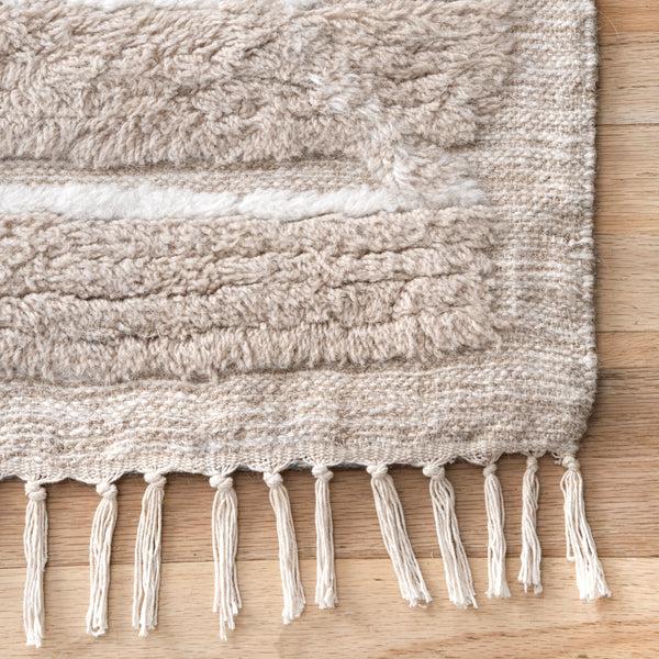 Nuloom Bing Shag Area Rug Beige