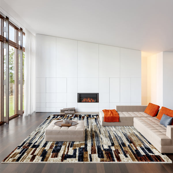 Nuloom Bowery Striped Area Rug Multicolor