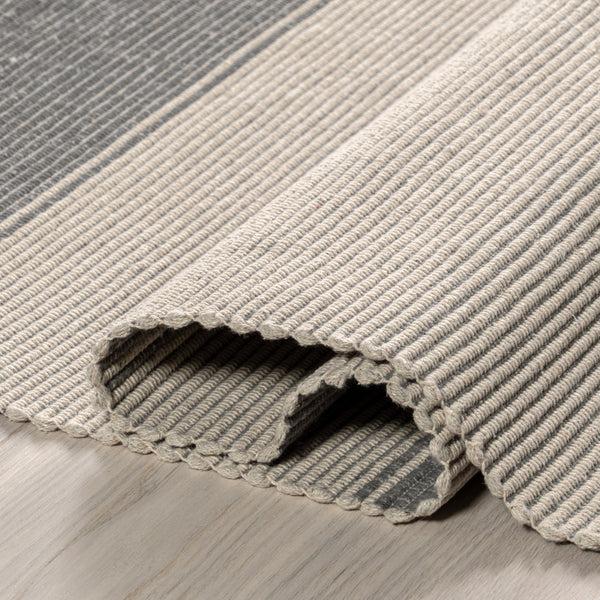Nuloom Boxelder Checked Cotton Area Rug Grey