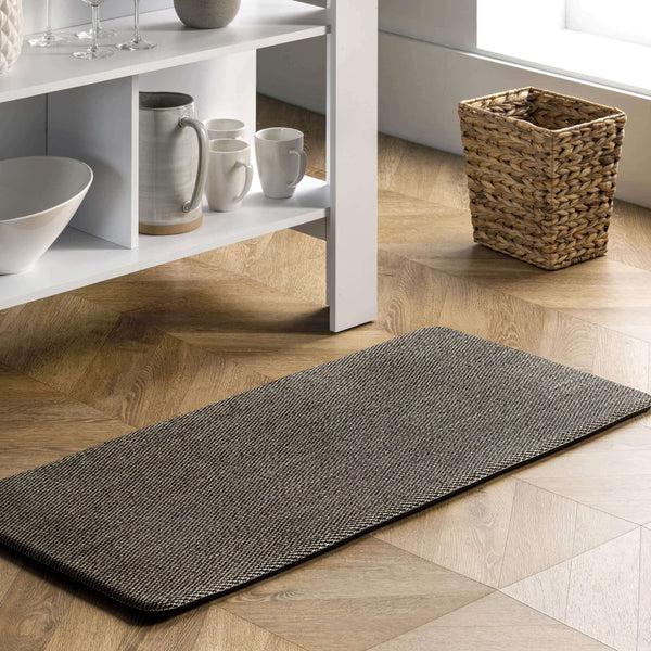 Nuloom Braid Woven Comfort Mat Black