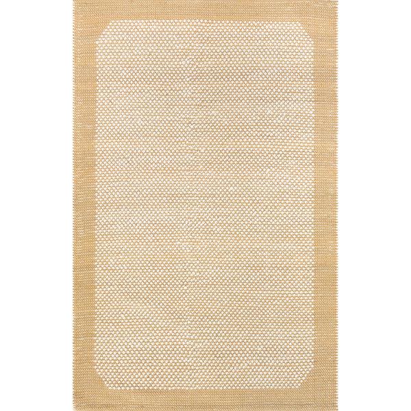 nuloom Branna Casual Bordered Wool Area Rug Beige