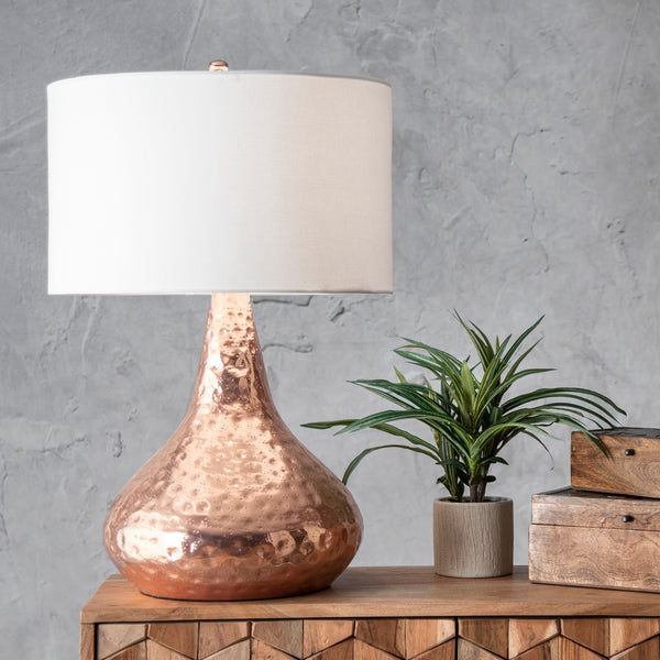 Nuloom Brookhaven 27" Iron Table Lamp Copper