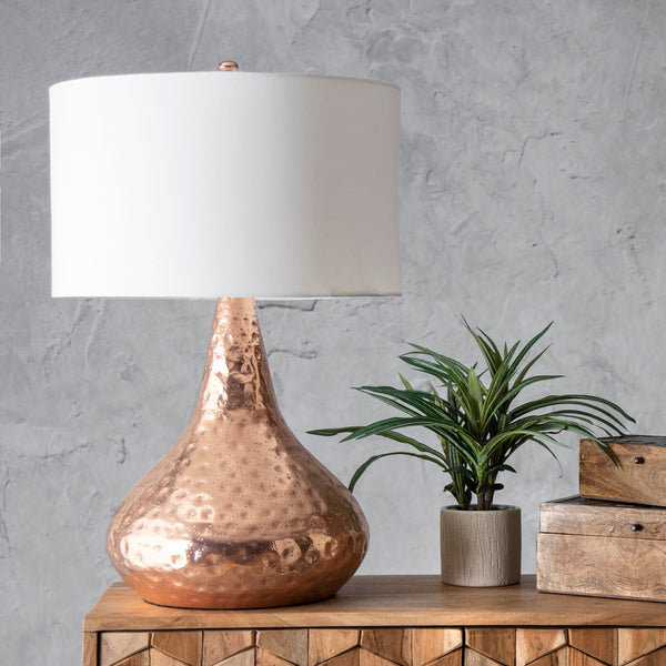 Nuloom Brookhaven 27" Iron Table Lamp Copper