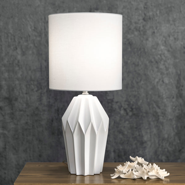 Nuloom Bryan 24" Ceramic Table Lamp White