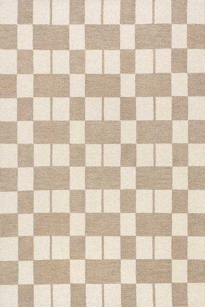nuloom Caitlin Geometric Wool Area Rug Beige