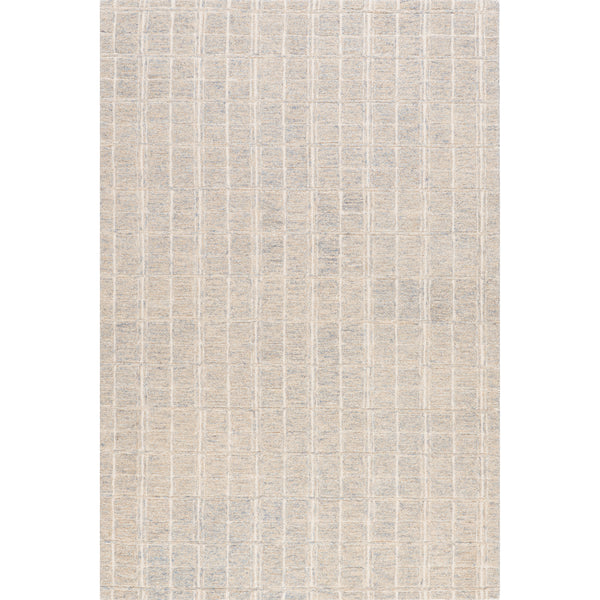 nuloom Camellia Checkered Wool Area Rug Blue Grey