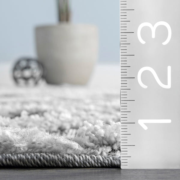 Nuloom Carly Raised Fishnet Trellis Area Rug Grey