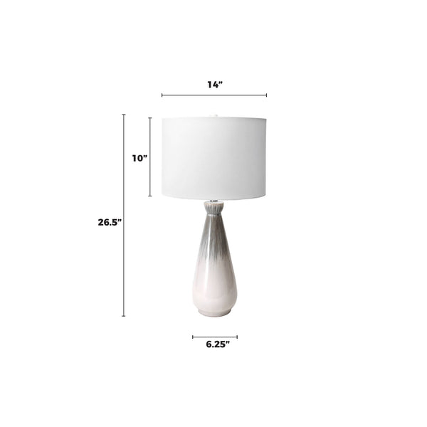 Nuloom Carmel 27" Ceramic Table Lamp Beige