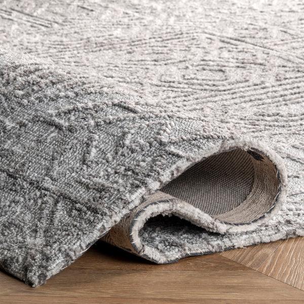 Nuloom Carved Tribal Relief Area Rug Gray