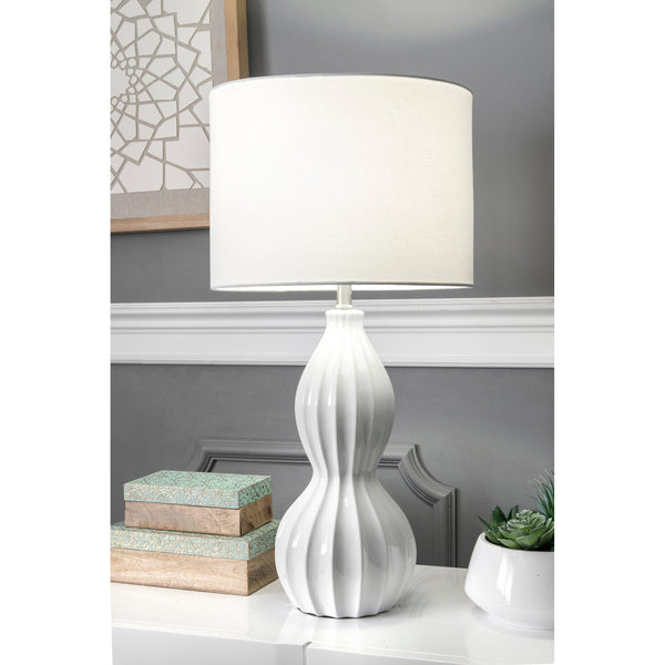 Nuloom Cary 30" Ceramic Table Lamp Cream
