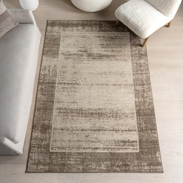 Nuloom Casiane Vintage Bordered Area Rug Brown