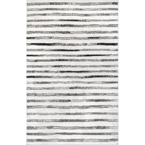 nuloom Cassidy Modern Stripes Area Rug Grey