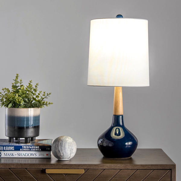 Nuloom Castine 25" Ceramic Table Lamp White