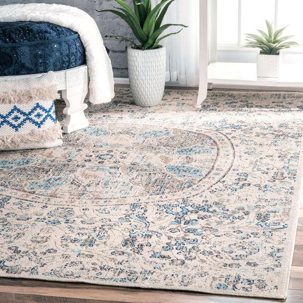 Nuloom Celina Floral Mandala Area Rug Beige