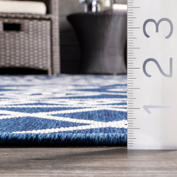 Nuloom Celine Aztec Indoor/Outdoor Area Rug Blue