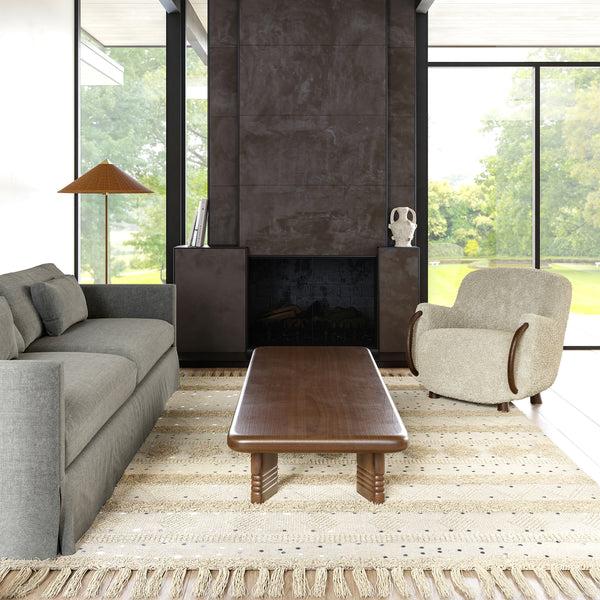 Nuloom Chandy Textured Wool Area Rug Cream