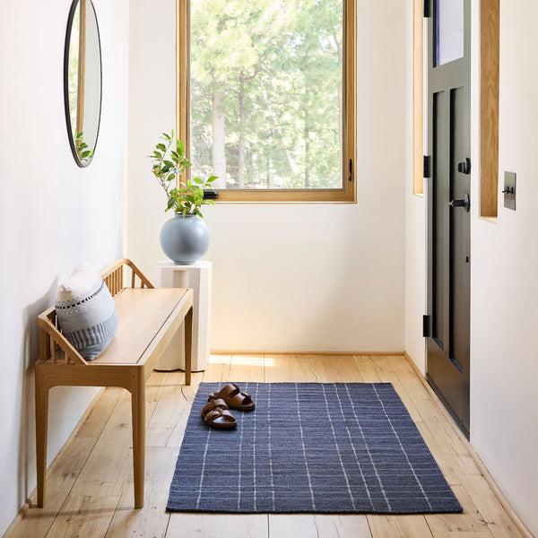 Nuloom Charlie Plaid Wool Area Rug Blue