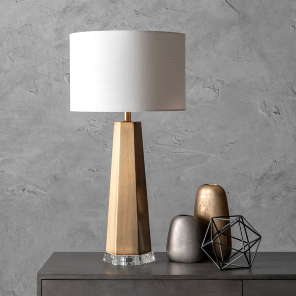 Nuloom Cheyenne 30" Metal Table Lamp Brass