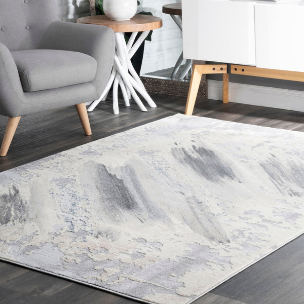 Nuloom Chroma Abstract Area Rug Gray