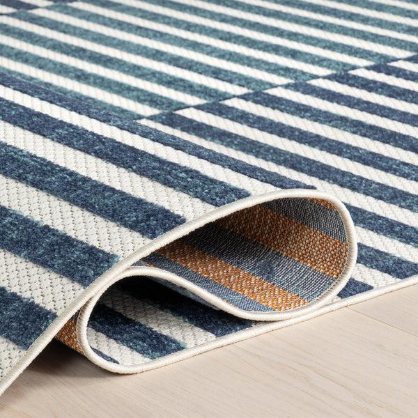Nuloom Nuloom Ciela Striped Indoor/Outdoor Area Rug Blue