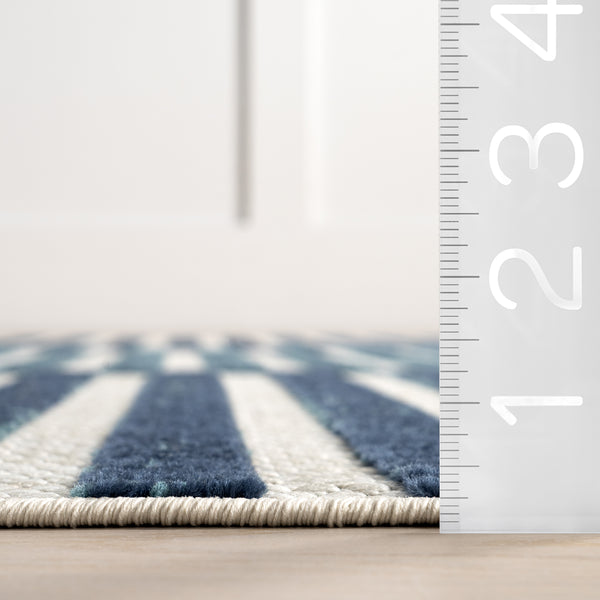 Nuloom Nuloom Ciela Striped Indoor/Outdoor Area Rug Blue