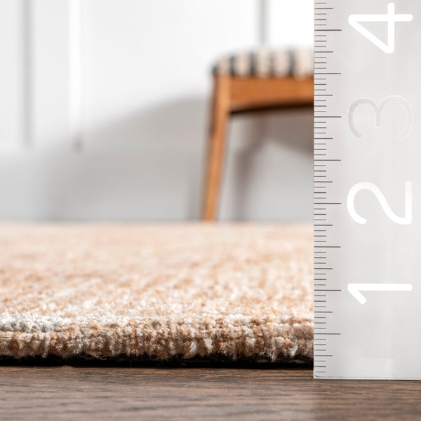 Nuloom Clarinda Carved Diamond Area Rug Beige