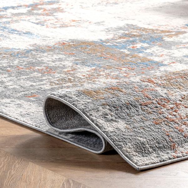 Nuloom Cleo Modern Abstract Area Rug Light Grey