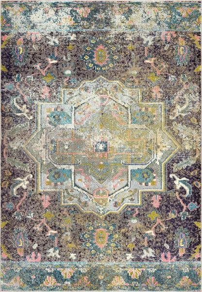 Nuloom Clorinda Tribal Medallion Aqua