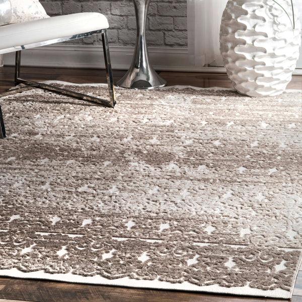 Nuloom Contemporary Carla Floral Area Rug Brown