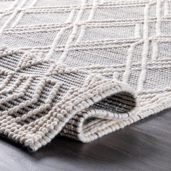 Nuloom Contemporary Trellis Natti Area Rug Gray